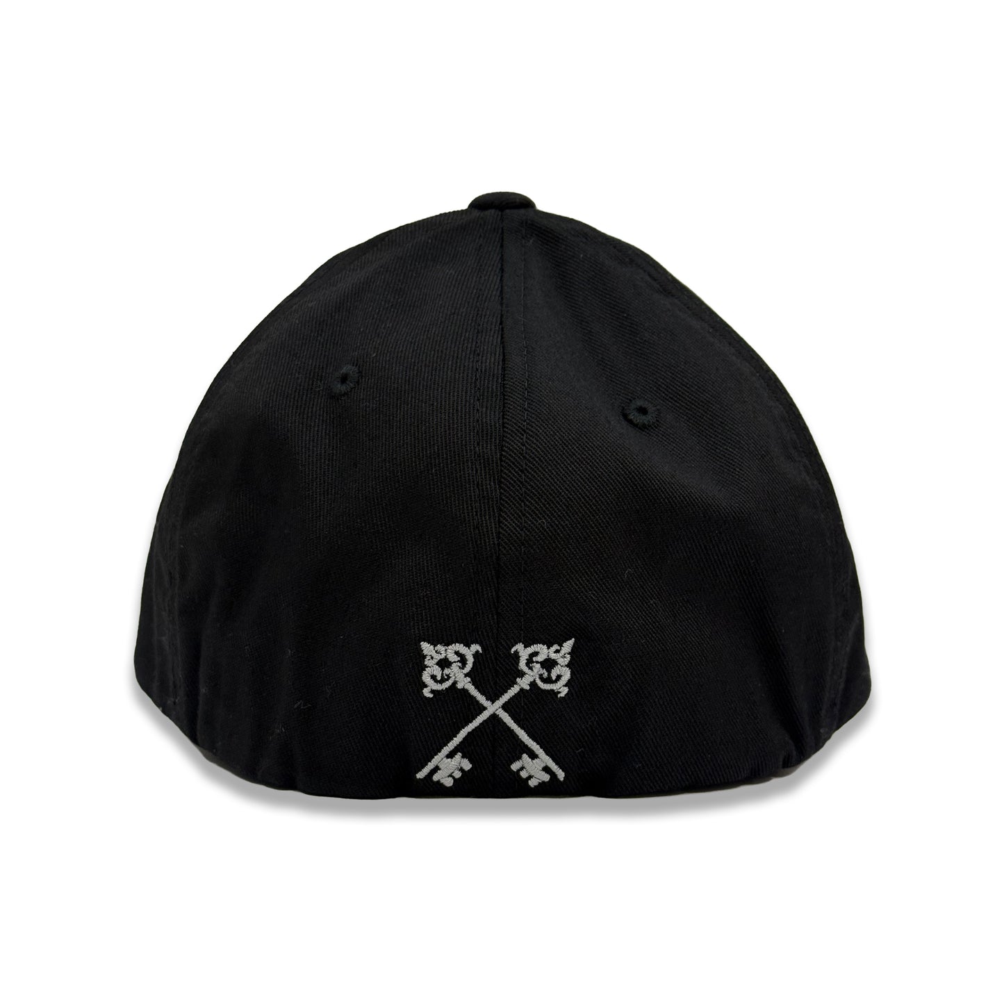 Rear of Syndicate Flexfit Hat in Black