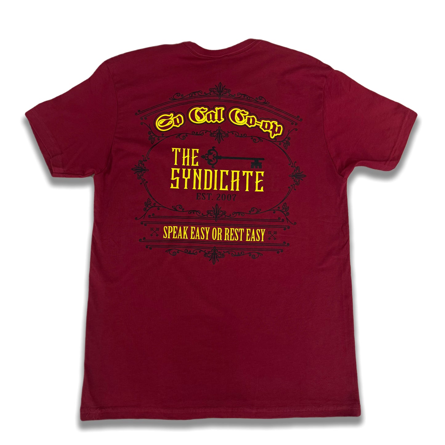 Cardinal/Yellow Socal-Coop X The Syndicate T-Shirt