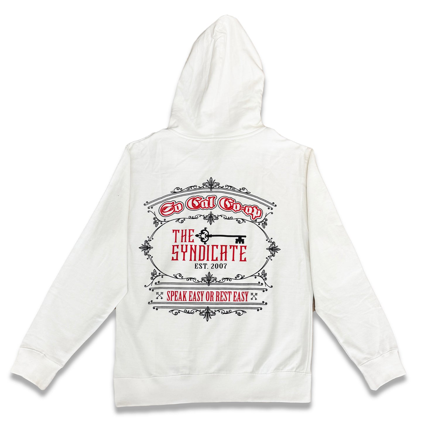 White/Black/Red Syndicate Zip Up Hoodie