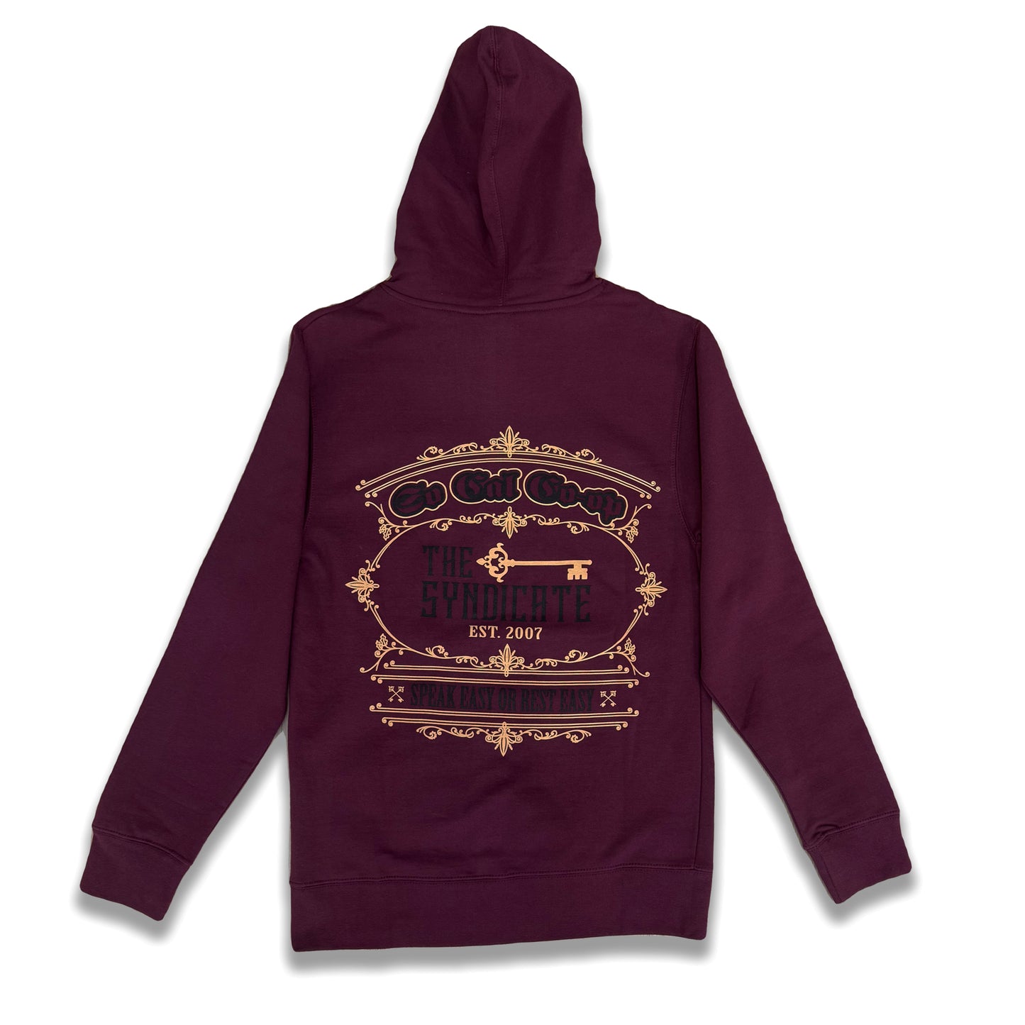 Maroon/Peach/Black Socal-Coop X The Syndicate Hoodie