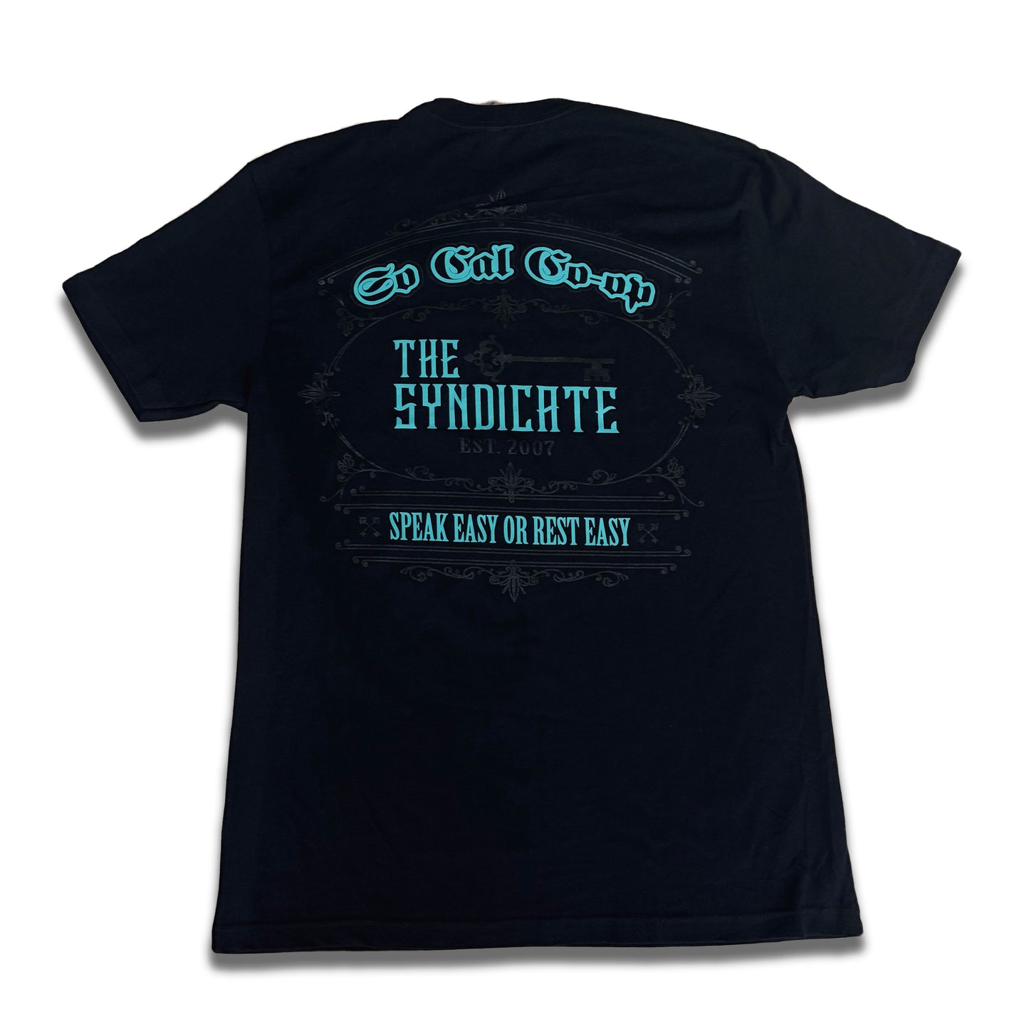 Black/Turquoise Socal-Coop X The Syndicate T-Shirt