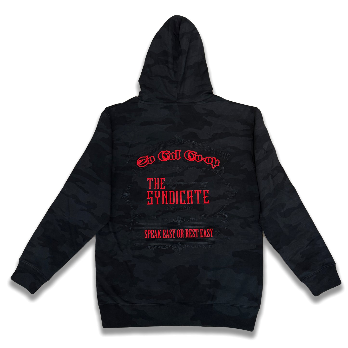 Black Camo/Red Socal-Coop X The Syndicate Hoodie