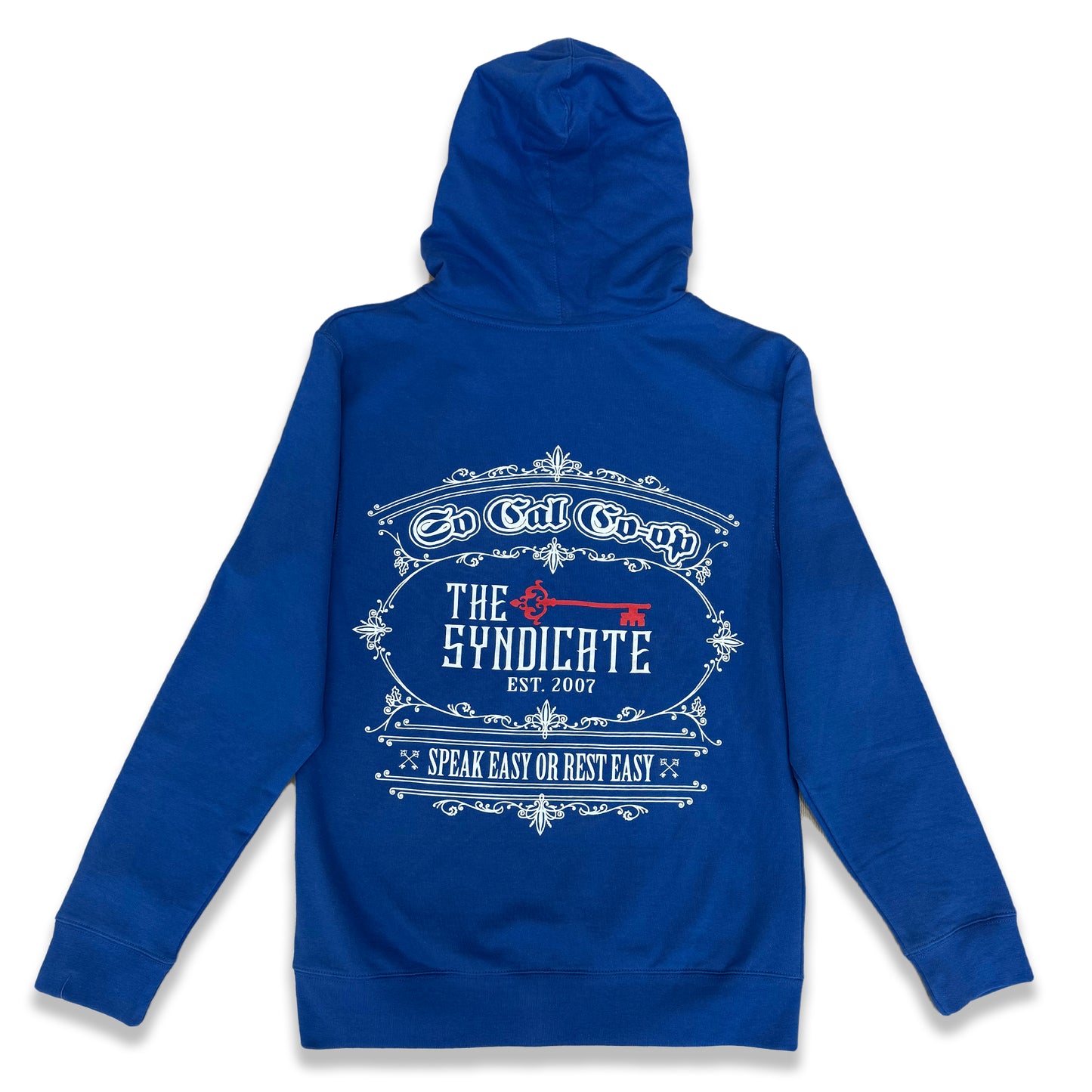 LA Blue/White Syndicate Zip Up Hoodie