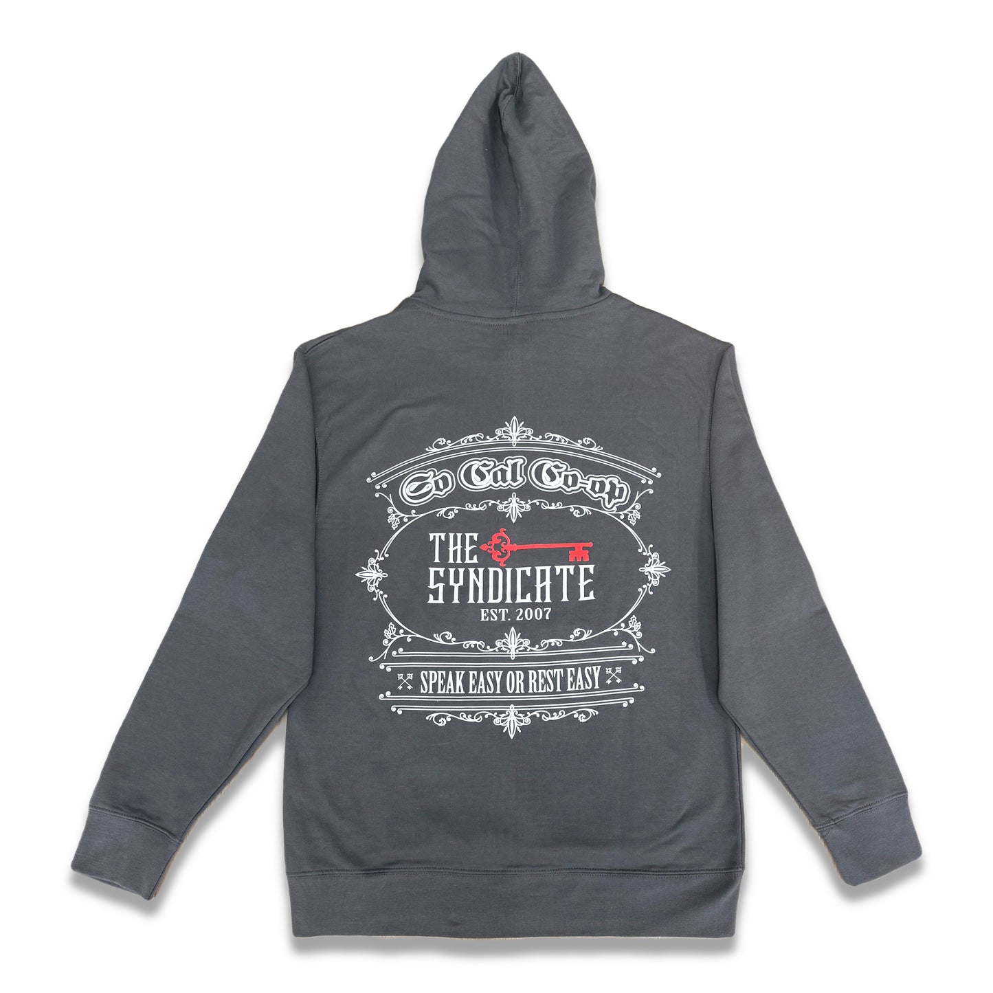 Gray/White Socal-Coop X The Syndicate Hoodie