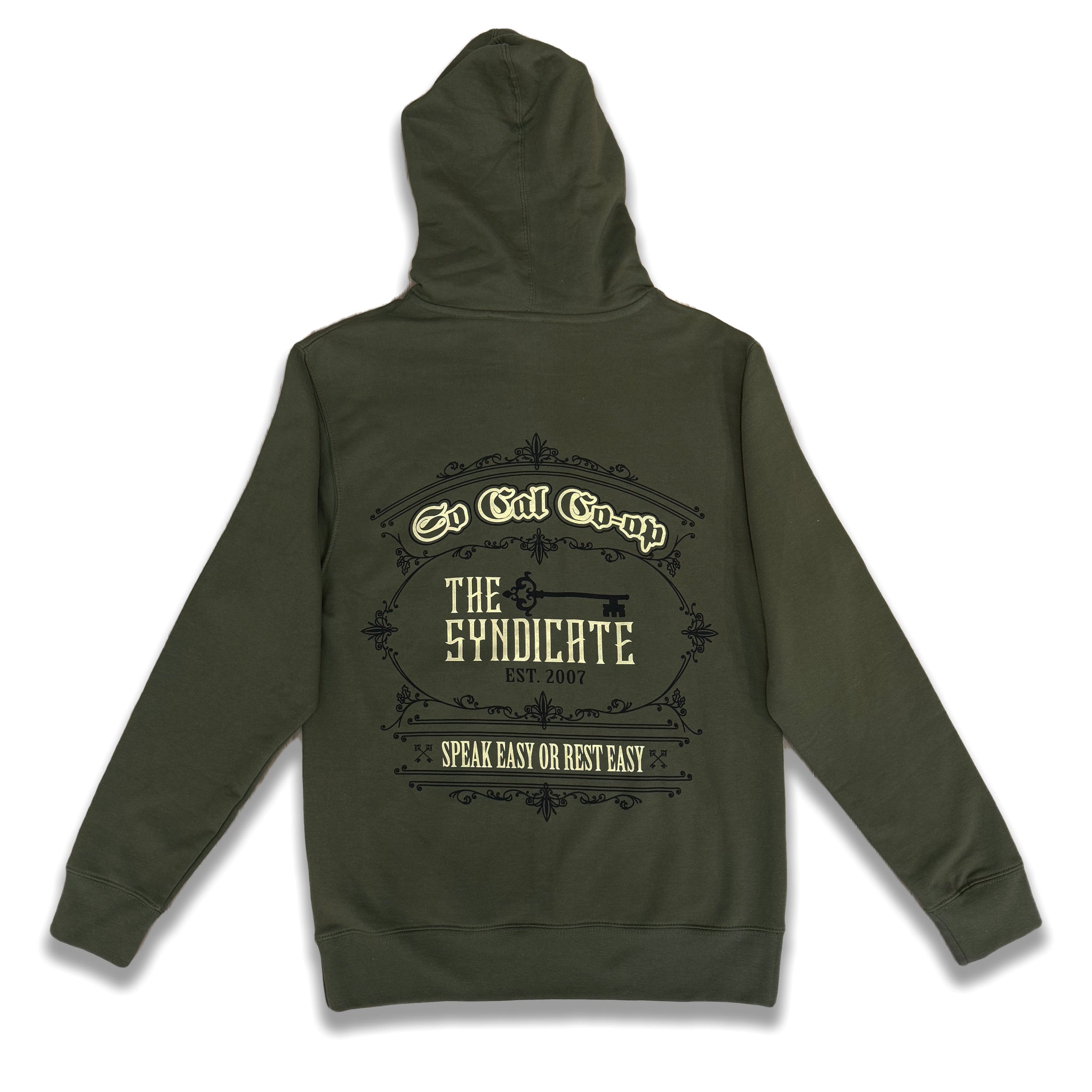 オルトリーブ Olive/White/Black Socal-Coop X The Syndicate Hoodie – Syndicate
