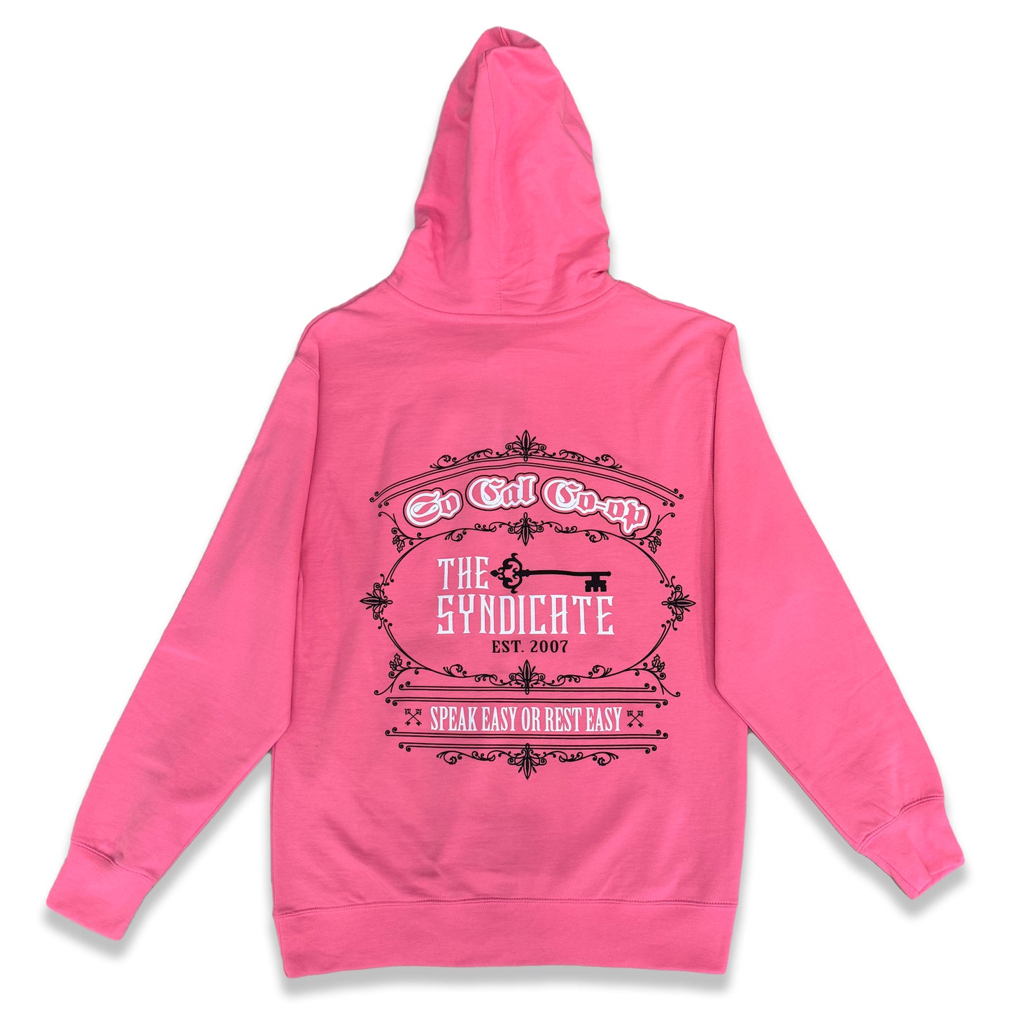 Neon Pink/White/Black Socal-Coop X The Syndicate Hoodie