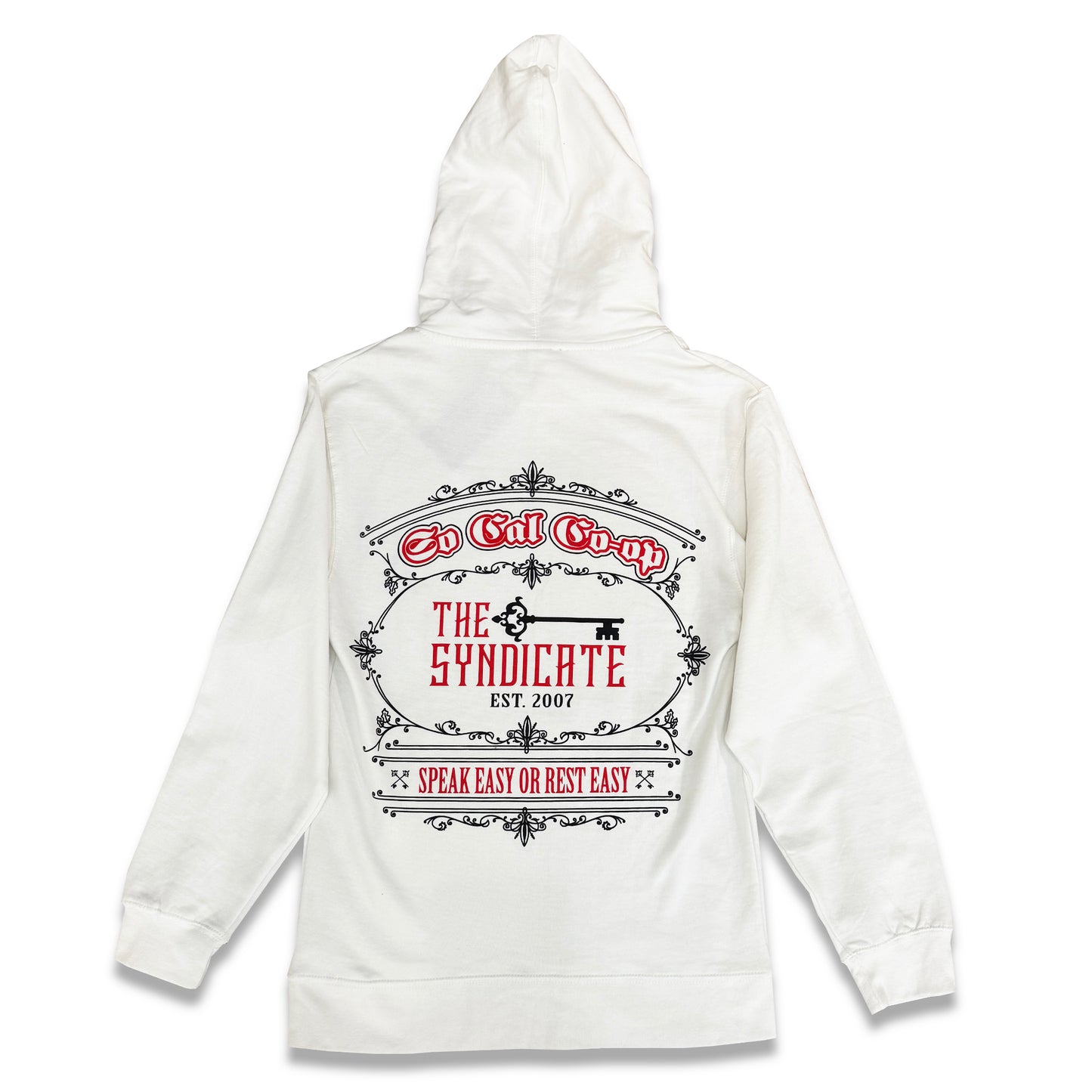 White/Black/Red Socal-Coop X The Syndicate Hoodie