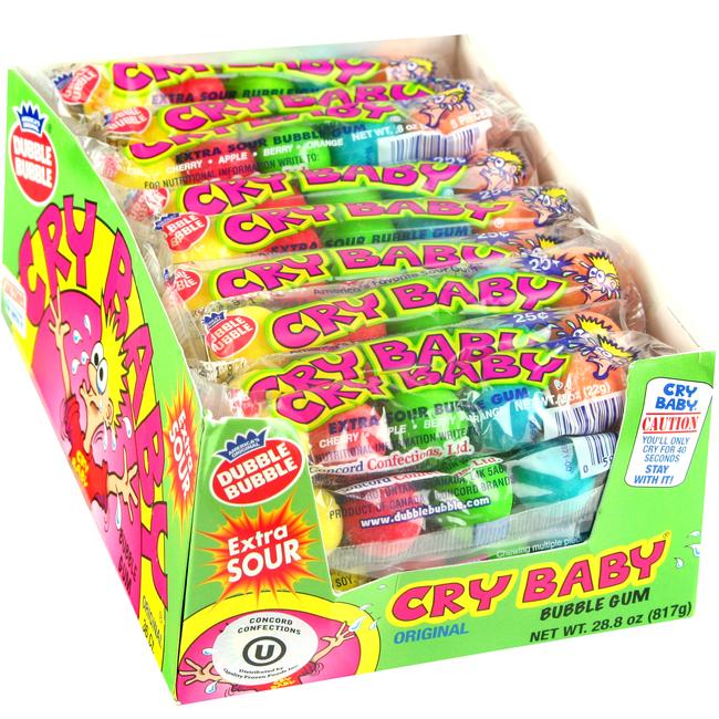 Cry Baby - Extra Sour Bubble Gum - Candy